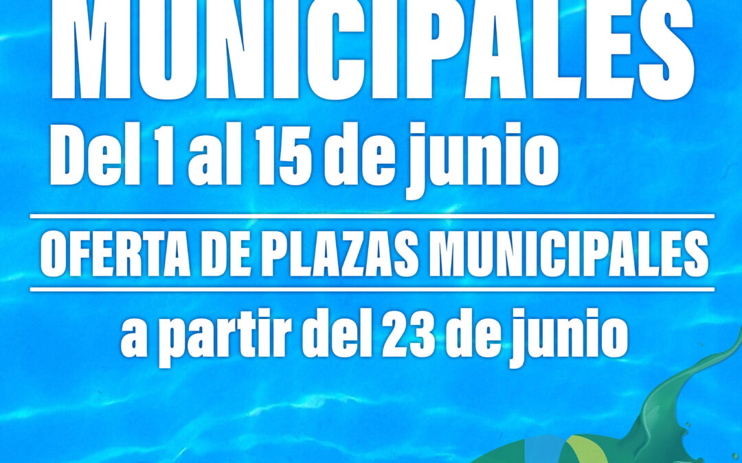 Plazas municipales junio 2023