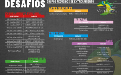 Nuevo horario junior y desafíos a partir de septiembre de 2023.