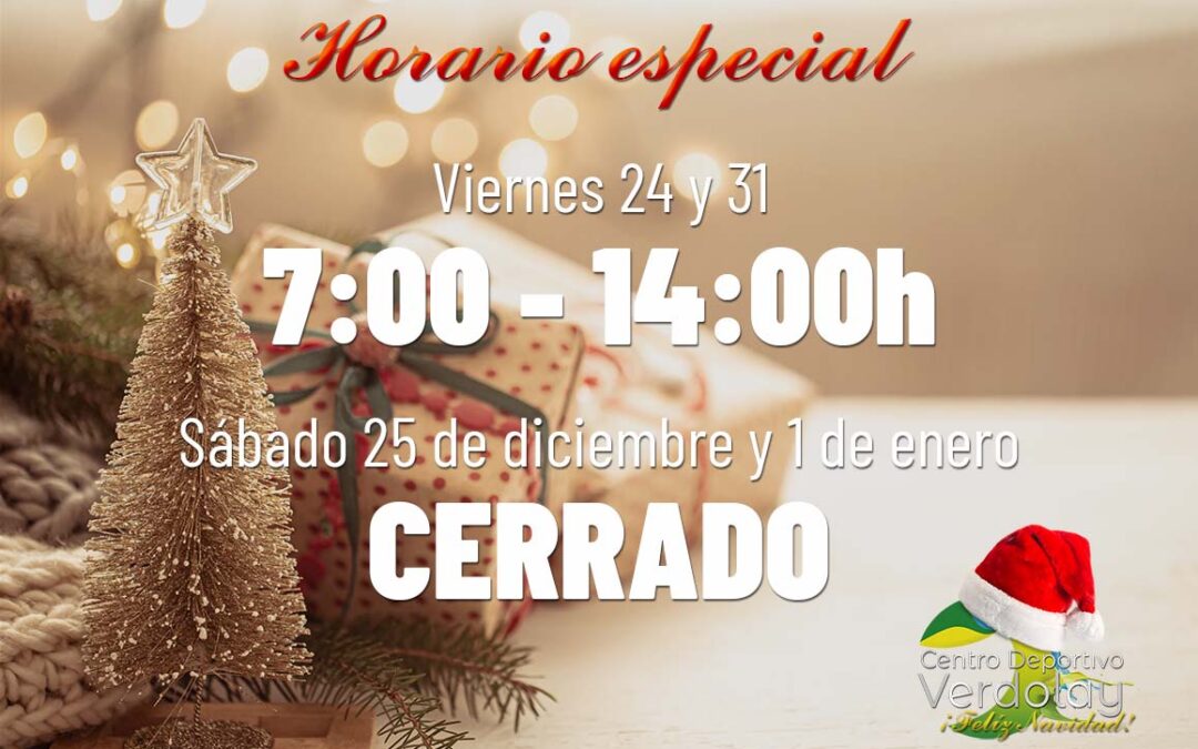 Horario especial Navidad