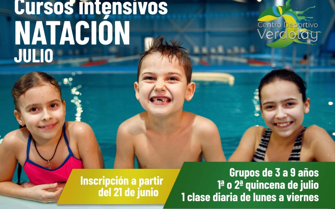 Cursos intensivos de natación infantil en Murcia 2021