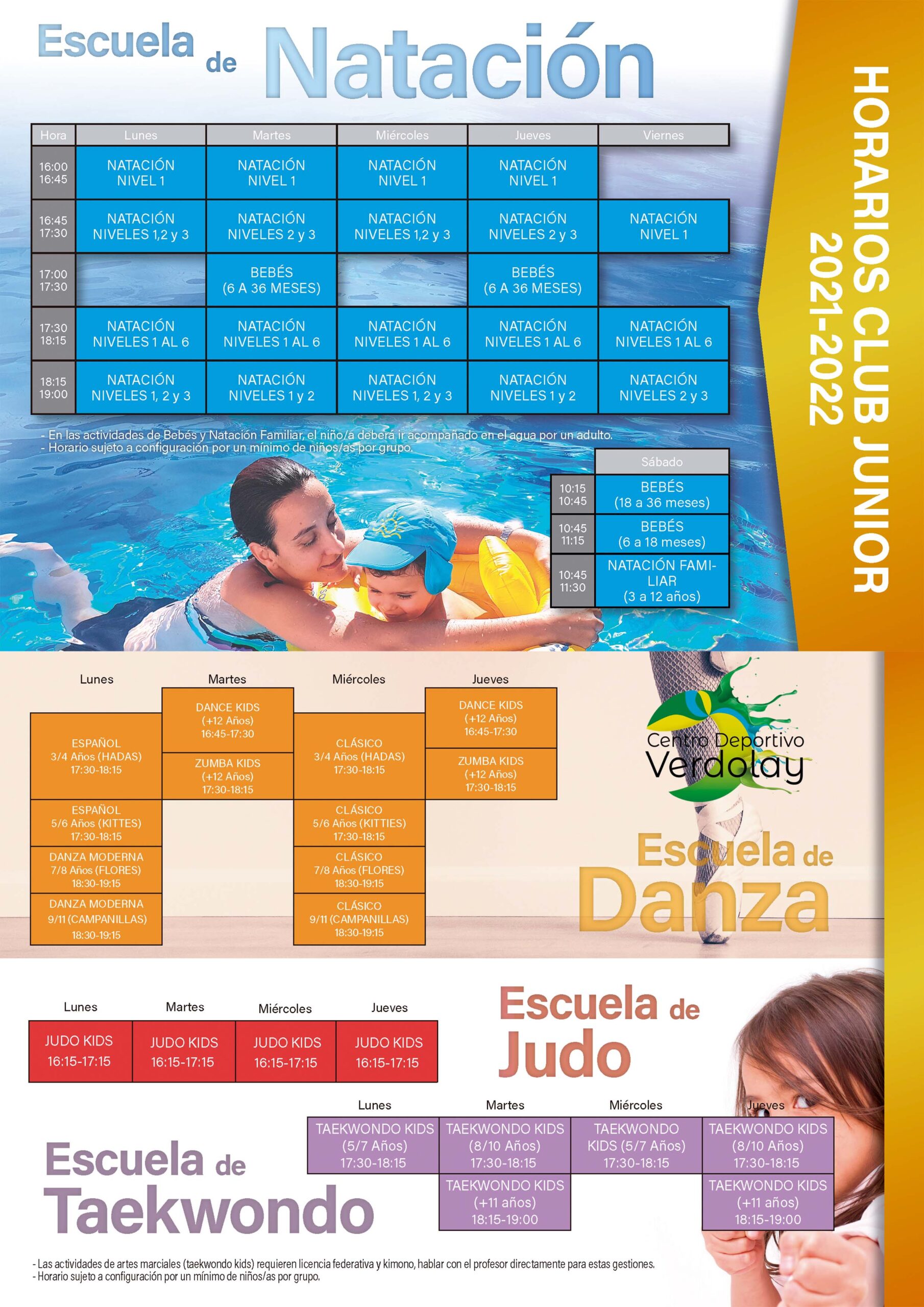 horario infantil