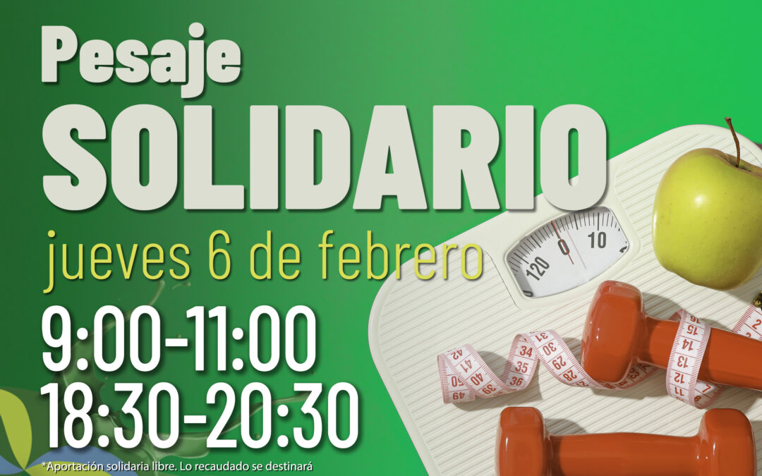 Pesaje solidario el 4 de febrero