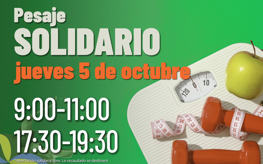 Nuevo pesaje solidario en octubre